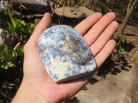 Polished Dendritic Opal Standing Free Forms  x 6 From Moralambo, Madagascar