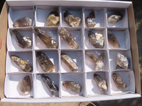 Natural Clear Smokey Quartz Crystals  x 20 From Malawi