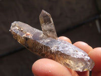 Natural Clear Smokey Quartz Crystals  x 20 From Malawi