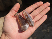 Natural Clear Smokey Quartz Crystals  x 20 From Malawi