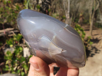 Polished Mixed Agate Standing Free Forms x 4 From West Coast, Madagascar