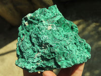 Natural Chatoyant Silky Malachite Specimens  x 2 From Kasompe, Congo