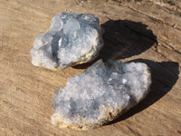 Natural Blue Celestite Crystal Specimens  x 6 From Sakoany, Madagascar