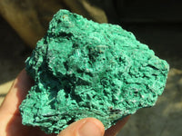 Natural Chatoyant Silky Malachite Specimens  x 2 From Kasompe, Congo