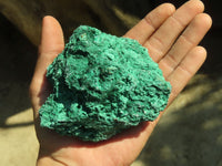 Natural Chatoyant Silky Malachite Specimens  x 2 From Kasompe, Congo