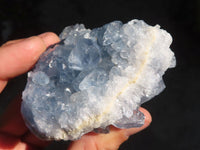 Natural Blue Celestite Crystal Specimens  x 6 From Sakoany, Madagascar