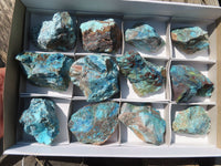 Natural Rough Shattuckite Cobbed Specimens x 12 From Kaokoveld, Namibia