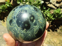 Polished Stromatolite / Kambamba Jasper Spheres  x 2 From Mahajanga, Madagascar - TopRock