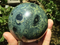 Polished Stromatolite / Kambamba Jasper Spheres  x 2 From Mahajanga, Madagascar - TopRock