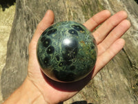 Polished Stromatolite / Kambamba Jasper Spheres  x 2 From Mahajanga, Madagascar - TopRock