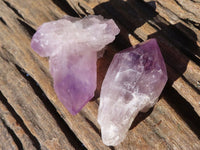 Natural  Jacaranda Amethyst Single Crystals  x 12 From Mambwe, Zambia - Toprock Gemstones and Minerals 