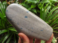 Polished Blue Spotted Spinel Quartz Standing Free Forms  x 2 From Madagascar - TopRock