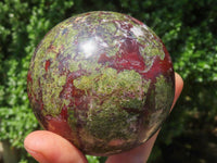 Polished Dragons Blood Stone Bastite Spheres  x 2 From Tshipies, South Africa - TopRock