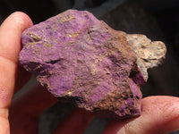 Natural Metallic Purpurite Cobbed Specimens x 12 From Erongo, Namibia