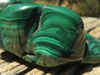 Polished Malachite Free Forms With Stunning Flower & Banding Patterns x 6 From Kolwezi, Congo - TopRock