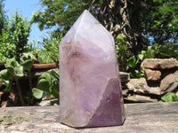 Polished Large Smokey Window Amethyst Point  x 1 From Madagascar - TopRock