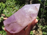 Polished Large Smokey Window Amethyst Point  x 1 From Madagascar - TopRock