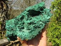 Natural Chatoyant Silky Malachite Specimens  x 2 From Kasompe, Congo