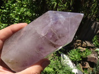 Polished Large Smokey Window Amethyst Point  x 1 From Madagascar - TopRock