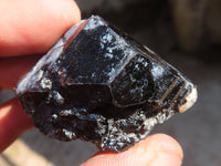 Natural Schorl Black Tourmaline Specimens With Hyalite On Some x 20 From Erongo, Namibia