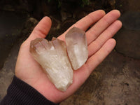 Natural Single Clear Smokey Quartz Crystals  x 36 From Zimbabwe - TopRock