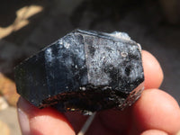 Natural Schorl Black Tourmaline Specimens With Hyalite On Some x 20 From Erongo, Namibia