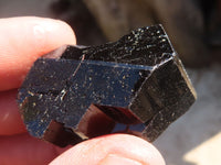 Natural Schorl Black Tourmaline Specimens With Hyalite On Some x 20 From Erongo, Namibia