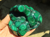 Polished Malachite Free Forms x 3 From Kolwezi, Congo