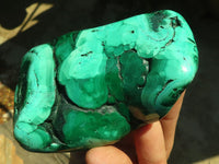 Polished Malachite Free Forms x 3 From Kolwezi, Congo