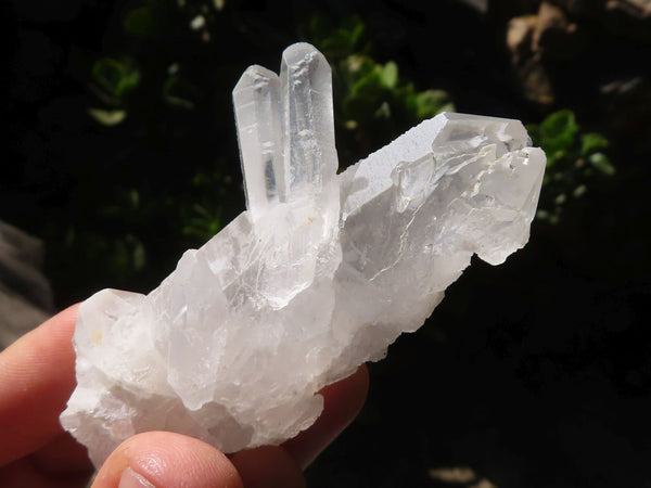 Natural Single Clear Quartz Crystals  x 20 From Mpika, Zambia - Toprock Gemstones and Minerals 