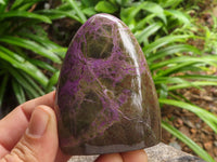 Polished Purple Stichtite & Green Serpentine Standing Free Forms  x 6 From Barberton, South Africa - TopRock