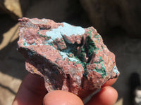 Natural Drusy Coated Chrysocolla Dolomite Specimens x 6 From Congo