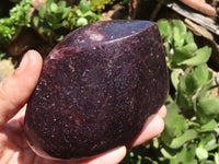 Polished Deep Purple Lepidolite Free Forms  x 3 From Zimbabwe - TopRock