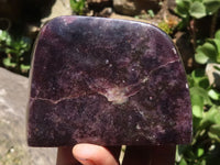 Polished Deep Purple Lepidolite Free Forms  x 3 From Zimbabwe - TopRock