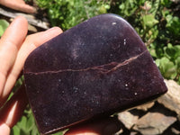 Polished Deep Purple Lepidolite Free Forms  x 3 From Zimbabwe - TopRock