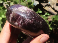 Polished Deep Purple Lepidolite Free Forms  x 3 From Zimbabwe - TopRock