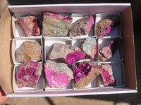 Natural Salrose Cobaltion Dolomite Specimens x 12 From Kakanda, Congo