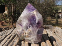 Polished Selection Of Window Amethyst / Smokey Amethyst Crystals  x 6 From Ankazobe, Madagascar - TopRock