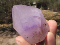 Polished Selection Of Window Amethyst / Smokey Amethyst Crystals  x 6 From Ankazobe, Madagascar - TopRock