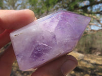 Polished Selection Of Window Amethyst / Smokey Amethyst Crystals  x 6 From Ankazobe, Madagascar - TopRock