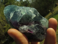 Natural Stone Sealed Watermelon Fluorite Cobbed Pieces  x 9 From Uis, Namibia - TopRock