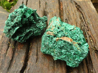 Natural Chatoyant Silky Malachite Specimens  x 6 From Kasompe, Congo - TopRock