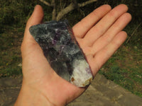 Natural Stone Sealed Watermelon Fluorite Cobbed Pieces  x 9 From Uis, Namibia - TopRock