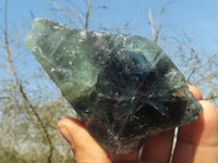 Natural Stone Sealed Watermelon Fluorite Cobbed Pieces  x 9 From Uis, Namibia - TopRock