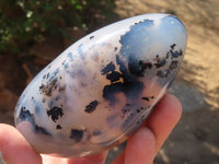 Polished Banded Agate Standing Free Forms  x 4 From West Coast, Madagascar