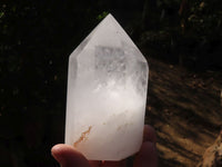 Polished Clear Quartz Points x 3 From Madagascar