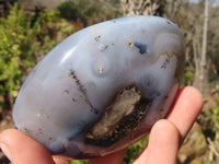 Polished Banded Agate Standing Free Forms  x 4 From West Coast, Madagascar