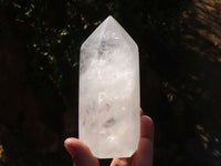 Polished Clear Quartz Points x 3 From Madagascar