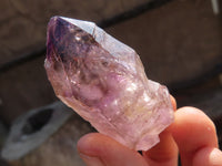 Natural Skeletal Window Amethyst Crystals  x 12 From Chiredzi, Zimbabwe