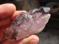 Natural Skeletal Window Amethyst Crystals  x 12 From Chiredzi, Zimbabwe